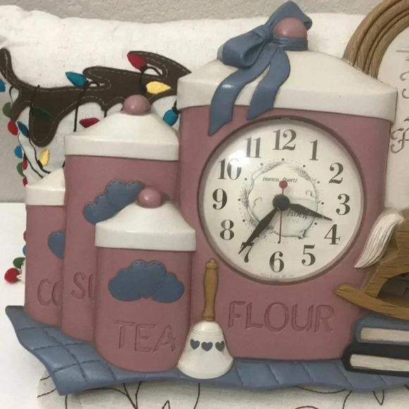 Vintage Homco Home Sweet Home Clock - Picture 5 of 5